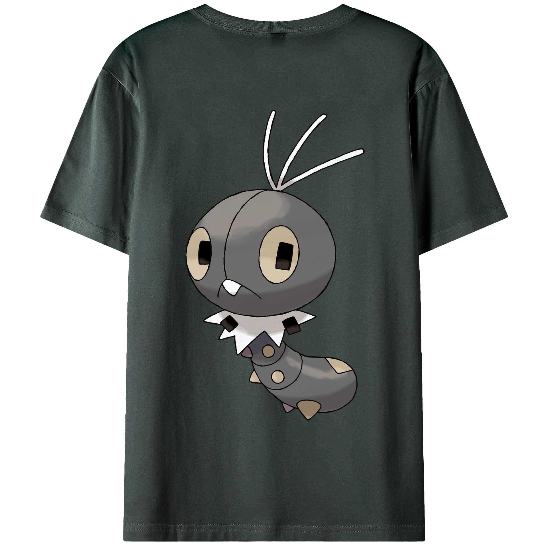 （画像用） ポケットモンスター Pokémon 綿100％ メンズ半袖Tシャツ（バックプリント） 通気性